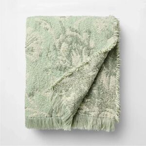 Easter Throw Jacquard Floral Green - Threshold Design with Studio McGee